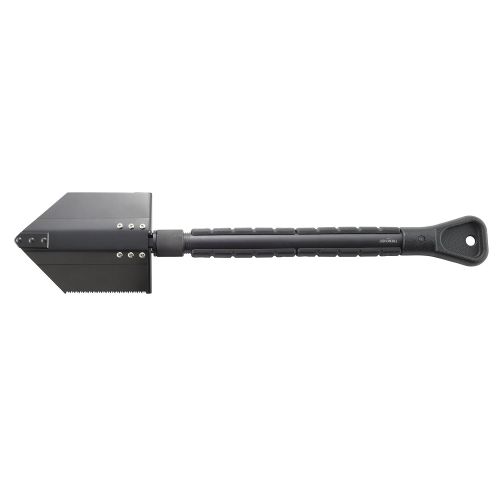 컬럼비아 Columbia River Knife & Tool CRKT Trencher Folding Shovel: Outdoor, Off Road, Camping Multi-Tool, Saw Blade Edge, Chopping Edge, Reinforced Steel Tip, Pouch 9750