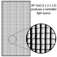 Fotodiox Pro Eggcrate Grid 48 x 72, Fits EZ-Pro & Pro Standard Softboxes - 50 Degrees 2x2x1.5 Openings