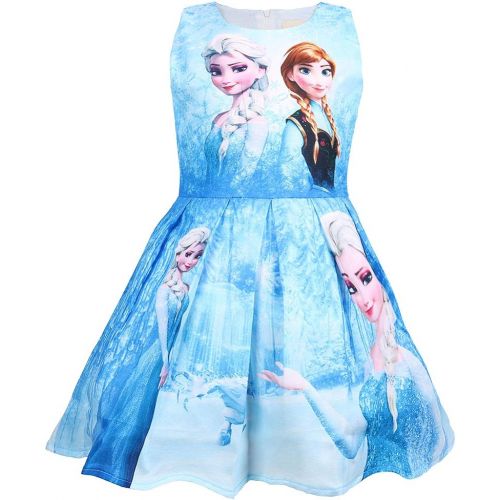  WNQY Princess Costume Party Dress Little Girls Cosplay Dress up