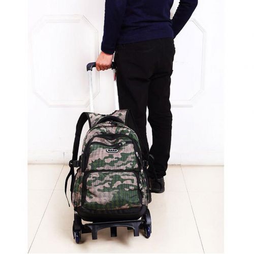  School Bag with Wheels YUB Rolling Backpacks Luggage for Boys and Girls Six Wheels