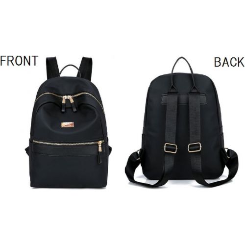  Lily Blair Nylon Backpack [Women/Black/2pcs set ] Rucksack Casual Daypack Handbag