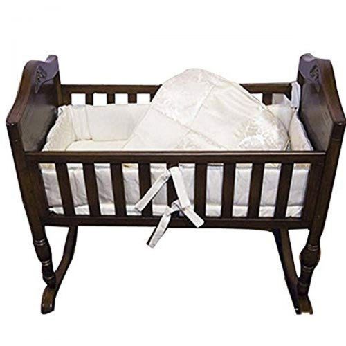  Babykidsbargains Gold Brocade Cradle Bedding Set, 15 x 33