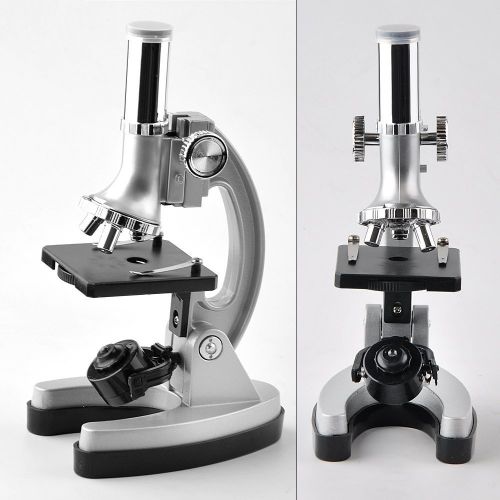  Landove Kids and Beginners Microscope Set with 300x 600x 1200x Magnifications,Metal Arm and Base,Includes 70pcs+ Accessory Set and Handy Storage Case- with Smartphone Adapter