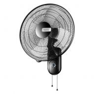 Fan FAN LYFS Wall-Mounted 18-Inch Oscillating Aluminum Alloy Blade Adjustable Oscillating Rotating Stay Cool 3 Speed Low Noise Black - 60W