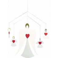 Flensted Mobiles Angel Family Hanging Mobile - 14 Inches Cardboard