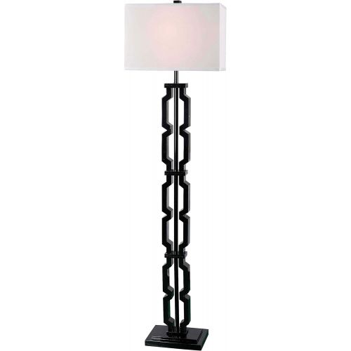  Kenroy Home 32497BL Octo Floor Lamp, 16 x 60 x 9, Black Finish