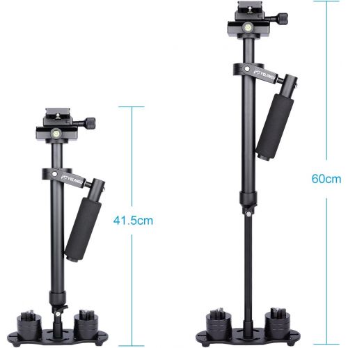  YELANGU S60N DSLR Stabilizer Handheld Camera Stabilizer with Quick Release Plate 14 and 38 Screw for Camera Video DSLR Nikon, Canon, iPhone, Sony, Panasonic