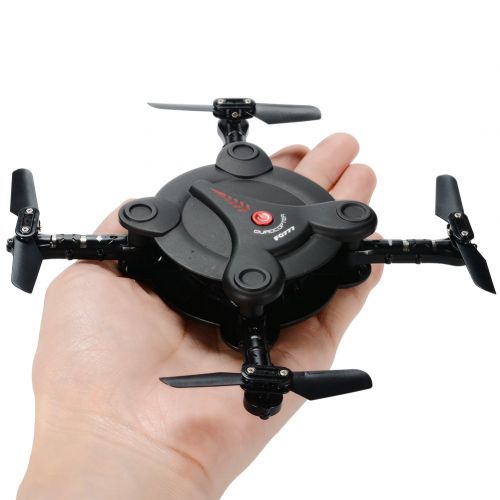  Leoie RC Quadcopter Drone with FPV Camera Live Video Foldable Aerofoils, Smart Phone and App Control UAV Predator, RTF Helicopter with 4 Channels, 6-Axis Gyro, Gravity Sensor with