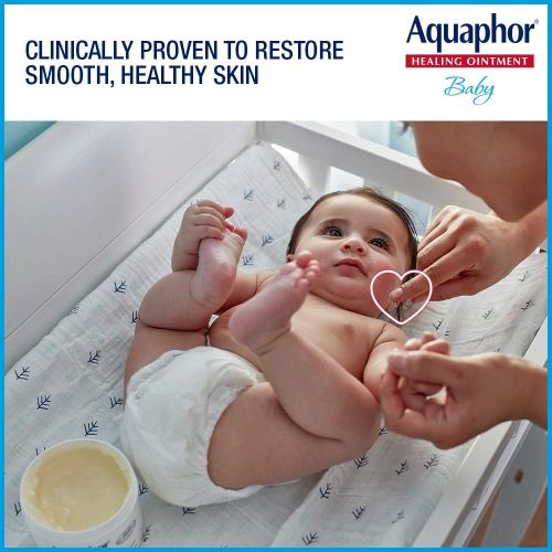  [아마존베스트]Aquaphor Baby Skin Care Set - Fragrance Free, Prevents, Soothes & Treats Diaper Rash - Includes 14 oz. Jar of Advanced Healing Ointment & 3.5 oz Tube of Diaper Rash Cream