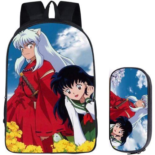  Gumstyle Inuyasha Anime Children Backpack Book Bag Schoolbag and Stationery Pencil Case 1