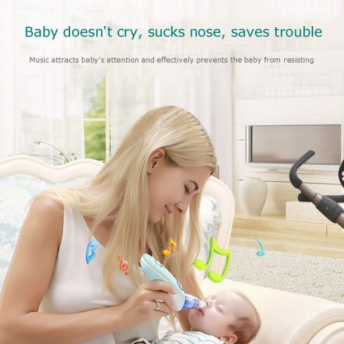  WDXIN Baby Nasal Aspirator 7-Speed Adjustment with 5 Suction Cups USB Charging for Children Sucking Nose, Woman Cosmetology
