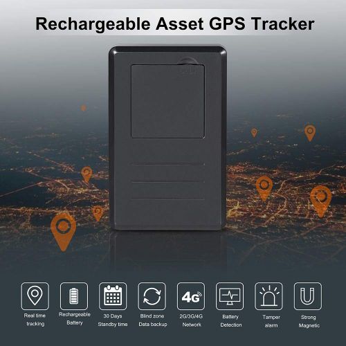  G G-WEI GPS Tracker for Vehicles, Magnetic GPS Tracker No Monthly Fee Real Time 4G Car GPS Locator Tracking with 5600mAh Rechargeable Battery for Cars, Bicycles, Motorcycles (SIM Card Not