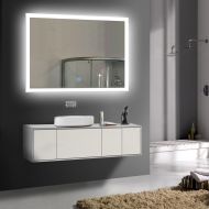 BHBL 36 x 28 In Horizontal LED Bathroom Silvered Mirror with Touch Button (C-N031-I)