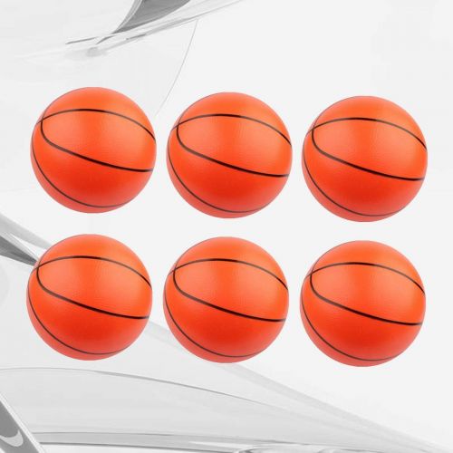  Amosfun 12pcs Inflatable Basketball Beach Balls Toy Sports Themed Birthday Party Favors Games Decorations (Orange, 25cm)