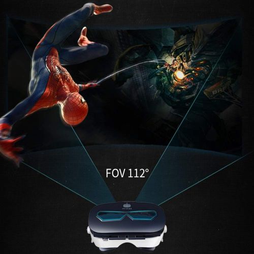  ZYY VR Headset, Virtual Reality Headset 3D VR Goggles Glasses for 3D Movies and Games Compatible with 4.0-6.33 Inches Apple iPhone, Samsung Huawei More Smartphones