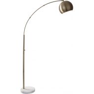 Adesso 5170-21 Astoria Modern Chic Arc Lamp, Smart Outlet Compatible, 42 x 12 x 78, Antique Brass