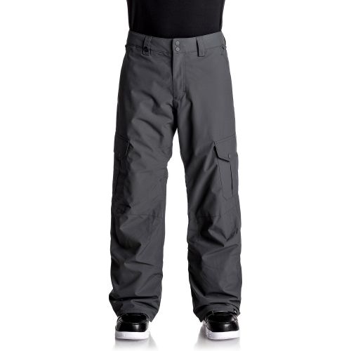 퀵실버 Quiksilver Mens Porter 10k Snowboard Ski Pants, Black 1, XL
