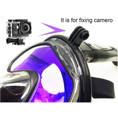  Smart home accessories Snorkel Mask Full Face-Diving Mask Underwater-Scuba Anti Fog-Full Face Diving Mask-Snorkeling Set with Anti Skid Ring