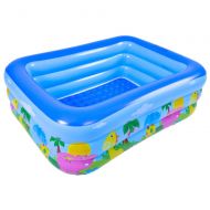 Treslin Inflatable Baby Swimming Pool ， Portable Outdoor Children Basin Bathtub Kids Pool ，Baby Swimming Pool Water@As Shown