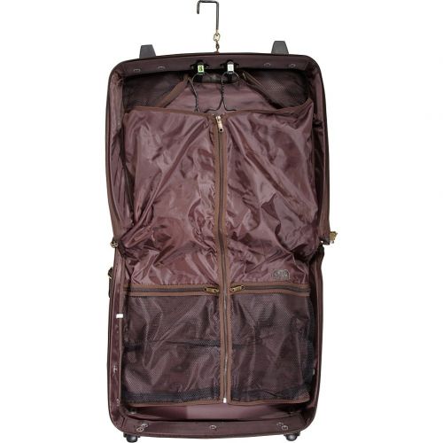  Amerileather AmeriLeather Leather Rolling Garment Bag (Chestnut Brown)