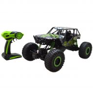 Costzon 110 Scale Off-Road Vehicle, 2.4Ghz 4 Wheel Drive Rock Crawler with Radio Remote Control RC Car, Green