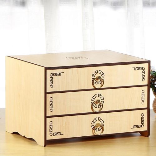  Miaomiao X&Y Woody Office Desktop Drawer File Cabinets Storage Cabinet Sort Out Storage Box