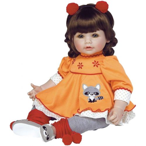 아도라 베이비 Adora ToddlerTime Girl Doll, Macaraccoon, Weighted Vinyl Baby Doll Toy with Soft Body, 20-inch (Ages 6+)