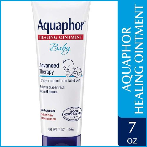 Aquaphor Baby Healing Ointment - For Chapped Skin, Diaper Rash and Minor Scratches - 7 oz. Tube