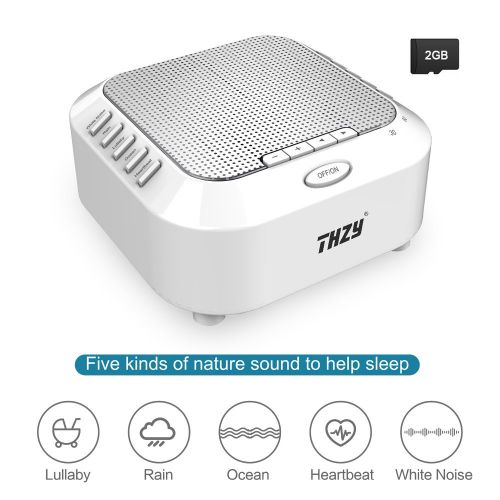  White Noise Machine,THZY Portable Sleep Sound Machine with 5 Noise Options and Nightlight Mode,3...