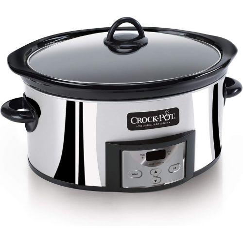 크록팟 Crock-Pot 6 Qt High Polish Slow Cooker - Stainless Steel