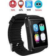 Fitness Trackers XIAYU 3g WiFi Smart Watch, 2 Million Pixels, Heart Rate Monitoring Health Monitoring Fitness Tracker, Support Navigation, Call, Support Sim Card,Red