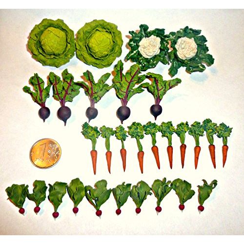  Donlane Vegetables and herbs for the garden! Dollhouse miniature 1:12