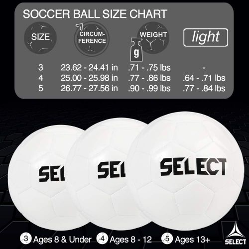 Select Brillant Super Nfhs Soccer Ball, WhiteBlueRed, Size 5