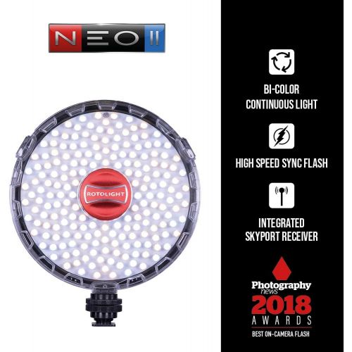 ROTOLIGHT Rotolight NEO II On-camera LED Lighting Fixture, Light and Flash Modes