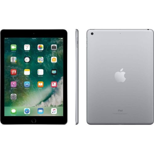 애플 Apple iPad 9.7 with WiFi, 128GB- Space Gray (2017 Model) - (Renewed)