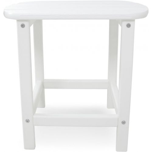  POLYWOOD SBT18WH South Beach 18 Outdoor Side Table, White