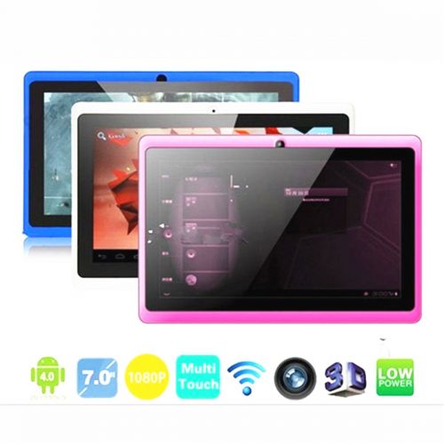  OUKU 7 Inch Android 4.2 Jelly Bean OS Tablet PC MID with 5-Point Capacitive Touchscreen, 512MB Ram, 4G Storage, Allwinner A23 Dual Core CPU, DDR3, 1.2GHz, Wi-Fi,Support 32GB, PC PA