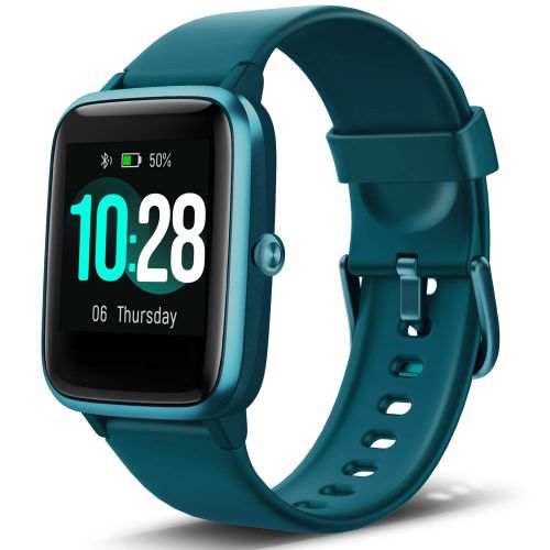  ANBES Smart Watch, IP68 Waterproof Fitness Tracker with Heart Rate Monitor, Step Counter Sleep Tracker Watch, Smartwatch Compatible with iPhone and Android for Women Men