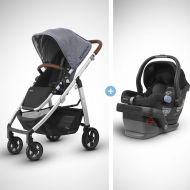 UPPAbaby Full-Size Cruz Infant Baby Stroller & MESA Car Seat Bundle, GregoryJake