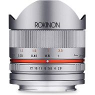 Rokinon RK8MS-E 8mm F2.8 Series 2 Fisheye Lens for Sony E Cameras, Silver