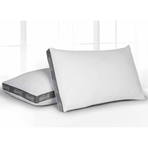 뷰티레스트 Beautyrest Set of 2, King ClearFresh Odor Control Technology, Luxury Spa Resort Pillow, White