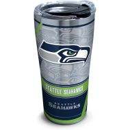 Tervis 1266678 NFL Seattle Seahawks Edge Stainless Steel Tumbler with Clear and Black Hammer Lid 20oz, Silver