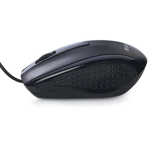  Verbatim Slimline Keyboard and Mouse - Wired with USB Accessibility - Mac & PC Compatible - Black - 99202