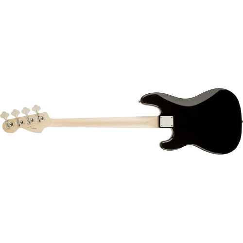  Squier by Fender Bronco Bass, Black with Maple Fingerboard
