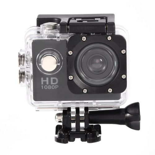 Zerone Action Kamera, Wasserdichte Outdoor Radsport Sport Mini DV Action Kamera Camcorder (Schwarz)