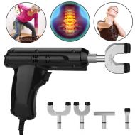 Zjchao Electric Spinal Chiropractor Massager, Spine Chiropractic Massage Body Relax Tool for Adjust Vertebration and Thoracic, Scoliosis, Black