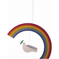 Flensted Mobiles Noahs Rainbow Hanging Mobile - 9 Inches - Handmade in Denmark by Flensted
