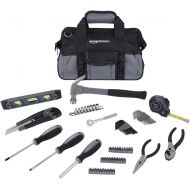 AmazonBasics 65 Piece Home Basic Repair Tool Kit Set With Bag