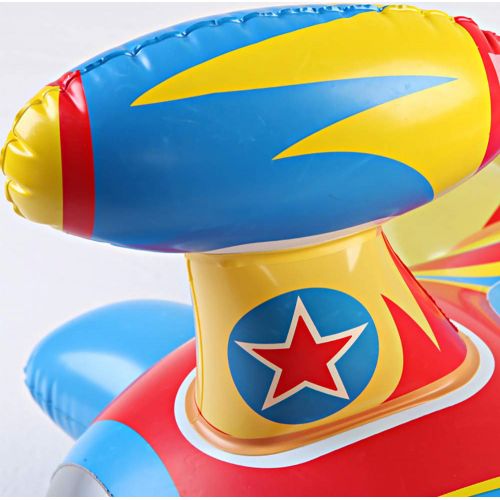 인플레터블 Baby Swimming Ring,Child Inflatable Swimming Toddler Safety Aid Float Seat Ring,Aircraft Shape,Fit 1...