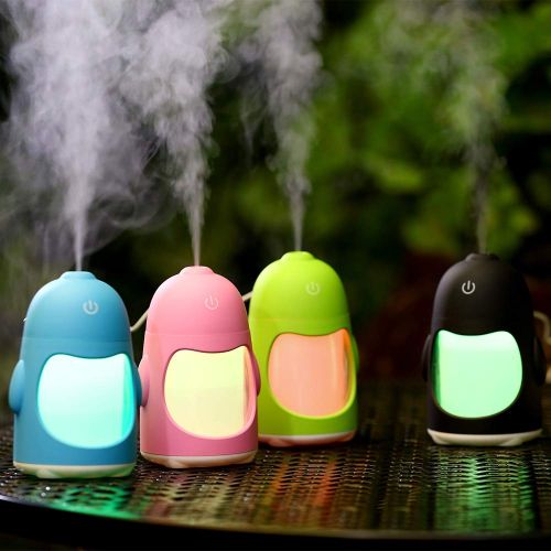  JSQHDCFO Mini Cute Humidifier USB Colorful Night Light Mist Maker Small Nebulizer Diffuser